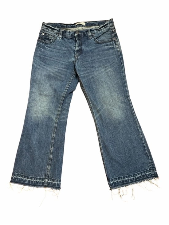 Free People Denim - Free People Distressed Hem Medium Blue Wide-Leg Jeans 61855-16515125